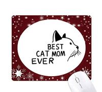 Beauty Gift Le Meilleur Chat mère cite Bricolage Design Tapis de Souris en Hiver Flocon de Neige