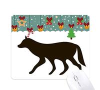 Beauty Gift Loup Noir Animal représentation Tapis de Souris en Jeu - Office Mat noël