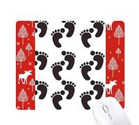 Beauty Gift Simple Silhouette Empreinte Noire Protect des Animaux la Souris noël Woods - forêt