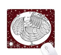 Beauty Gift vol d'oiseau Ligne Peinture Tapis de Souris en Hiver Flocon de Neige
