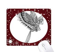 Beauty Gift vol d'oiseau Loyal de Peinture Tapis de Souris en Hiver Flocon de Neige