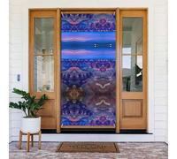Beauty Grand Canyon Bannière de porte festive avec corde, couverture de porte réutilisable pour Halloween, Noël, décoration extérieure en polyester, cadeau