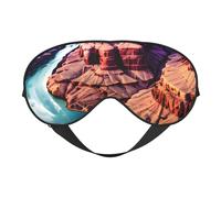 Beauty Grand Canyon Masque de sommeil doux avec sangle réglable pour dormir, voyager et se détendre