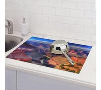 Beauty Grand Canyon Tapis de séchage pour comptoir de cuisine Tapis de séchage en microfibre absorbant réversible lavable 45,7 x 61 cm Facile à nettoyer pour la décoration de la maison, de la cuisine