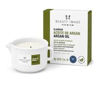 BEAUTY IMAGE Bougie de Massage - Couleur Or Glamour Brillant - A l'Huile d'Argan. De 2 à 3 Massages Corporels Complets. Huile Chaude pour Massage Professionnel. Qualité Fabriqué en Europe.
