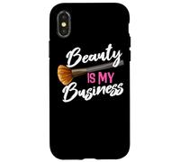 Beauty is My Business Beauté MUA Esthéticienne Maquilleuse Coque pour iPhone X/XS