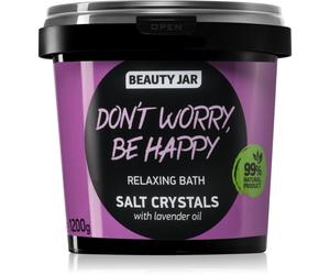 Beauty Jar Don't Worry, Be Happy sel de bain relaxant arôme lavande 1.2 kg