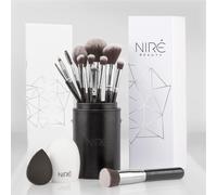 Beauty Kit Artiste 15pcs : Kit De Pinceaux De Maquillage Professionnel Et Leur Étuis De Rangement. Inclus : Éponge De Maquillage Et Brosse Nettoyante