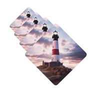 Beauty Lighthouse Lot de 4 cartes désodorisantes pour voiture pour homme et femme - Accessoires de voiture mignons - Diffuseur de parfum durable à suspendre - Tablettes d'aromathérapie pour voiture