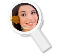 Beauty Makeup Mirror With Illumination, 10x Magnification And Led Light, Makeup Mirror, Perfect For Makeup And Precise Shaving, Rechargeable Cosmetic Mirror With Usb-C