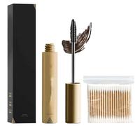 Beauty Mascara de beauté pour femmes âgées - noir allongeant et épaississant, imperméable et résistant à la transpiration, longue durée, non salissant (Brown)