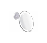 Miroir cosmétique à éclairage LED et grossissement 5x - À ventouse [Sichler Beauty]
