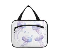 Beauty Moon Jellyfish Trousse de toilette à suspendre pour homme avec crochet, trousse de maquillage multifonction pour maman trousse de voyage pour maman Taille L