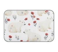 Beauty Polar Bear Tapis de refroidissement d'été pour chien Tapis de refroidissement pour animaux de compagnie Lavable Manta rafraîchissant para perro M