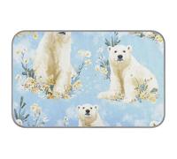 Beauty Polar Bear Tapis de refroidissement d'été pour chiens Couverture auto-rafraîchissante pour chats pour chiens et chats en plein air Washablapete frio para perros M