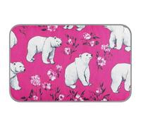 Beauty Polar Bear Tapis d'été rafraîchissant pour chiens Rose vif 96,5 x 58,4 cm pour animaux de compagnie pour cochon d'intérieur Confortable Tapete frio para perros M