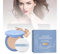 Beauty Powder Cake for Makeup Hold, Dirctychop Matte Perfection Pressed Powder, Oil Control Face Pressed Powder, Waterproof Long Lasting Finishing Compacto (#3)