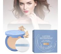 Beauty Powder Cake for Makeup Hold, Dirctychop Matte Perfection Pressed Powder, Oil Control Face Pressed Powder, Waterproof Long Lasting Finishing Compacto (#2)