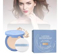 Beauty Powder Cake for Makeup Hold, Dirctychop Matte Perfection Pressed Powder, Oil Control Face Pressed Powder, Waterproof Long Lasting Finishing Compacto (#1)