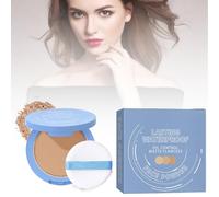 Beauty Powder Cake for Makeup Hold, Dirctychop Matte Perfection Pressed Powder, Oil Control Face Pressed Powder, Waterproof Long Lasting Finishing Compacto (#5)