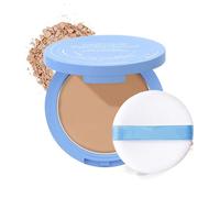 Beauty Powder Cake for Makeup Hold, Poudre Compacte Matifiante pour Visage, Poudre Fixatrice Anti-sébum Légère Longue Tenue Résistante À L'eau pour Femmes et Hommes(05# Soft Honey)