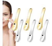 Beauty Scoop - 6 petites spatules de soins de la peau | Applicateur de crème, outils de beauté, cuillère hydratante en métal pour mélange, cosmétique du visage