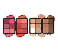 Beauty Searcher Palette de maquillage, 12 couleurs, anti-cernes et palette de blush, entièrement couvrante, durable, résistant aux taches, aspect naturel, estompable, rouge mat
