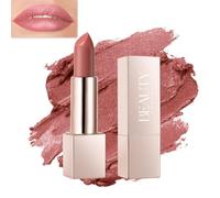 Beauty Searcher Rouge À Lèvres À L'éclat Métallique, Fort Impact Avec Formule Crémeuse Hydratante, Couvrant Avec Un Fini Mat, Sans Cruauté (05# Pêche Miel Corail)