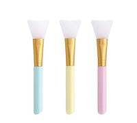 Beauty Set de 3 pinceaux flexibles en silicone pour cheveux, visage, boue, applicateur de beauté (multicolore, taille unique)