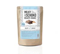 BEAUTY SHAKE Milky Chocolat, protéines de lactosérum bio + collagène + shake protéiné avec cacao et maca, avec érythrite, sans sucralose et aspartame, protéines de lactosérum issues de pâturage