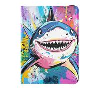 Beauty Shark Portefeuille de voyage en cuir pour passeport avec antivol pour argent et cartes pour femme