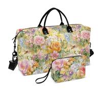 Beauty Spring Flowers District of American Beauty Lot de 2 sacs polochons décoratifs avec sangle réglable pour le yoga