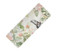 Beauty Spring Flowers District of American Beauty Tapis de yoga imprimé rose papillon non toxique caoutchouc naturel antidérapant, épais 1 mm avec tapis de yoga
