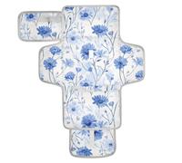 Beauty Spring Flowers Matelas à langer réutilisable avec poche en tissu pour table à langer pour maman, papa, cambiadores de pa?ales para Bebes