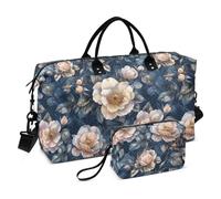 Beauty Spring Flowers New York Rose_90841_3 Grand sac de sport décoratif avec sangle réglable pour yoga multifonction