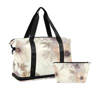 Beauty Spring Flowers Sac de gym avec sangle réglable pour trekking Motif fleurs du Dakota du Sud, beauté printemps fleurs Dakota du Sud Pasque fleur, 1 size