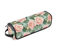 Beauty Spring Flowers Sac de voyage pour outils de cheveux avec coussinet résistant à la chaleur, organiseur portable pour fer à friser, fer à lisser, sèche-cheveux plat, sac de voyage pour femme