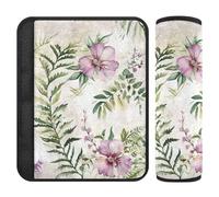 Beauty Summer Flowers Lot de 2 housses de ceinture de sécurité pour siège de voiture, plus de confort de conduite, sac à dos