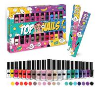 Beauty4Britain Lot de 20 vernis à ongles pour femme - 20 couleurs riches différentes - Séchage rapide - Sans gel - Coffret cadeau de luxe et 2 marque-pages inclus