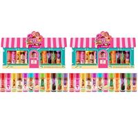 Beauty4Britain Lot de 24 baumes à lèvres pour enfants avec cire d'abeille et huile de noix de coco incolores pour filles et garçons (1 unité (Lot de 24), Sweet Shop)