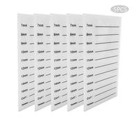 Beauty7 5pcs Palette de Cils Acrylique Outil Organisateur Supporte Extension Cils Sourcils Presentoir Faux Cils Lashes Porte-cils Lavable Reutilisable