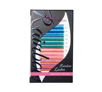 Beauty7 Extension de Cils Colored EASY FAN 0.07 Faux Cils D Curl Individuels 4 Couleurs 12mm 14mm 16mm Volume Russe Cils à Cils Plateau Cils Bouquet