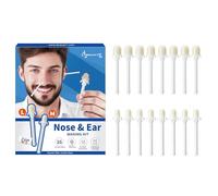 Beauty7 Kit d'épilation pour le nez - Prêt à l'emploi - Épilation du nez et des oreilles - Facile à utiliser - Kit d'épilation sûr et naturel - 16 bâtons de cire