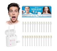 Beauty7 Nose and Ear Wax Kit, 26 bâtons de cire préemballés prêts à l'emploi, chauffe-cire USB portable, kit d'épilation de visage, oreilles et nez, facile à utiliser, sûr et naturel