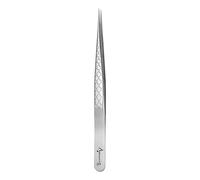 Beauty7 Pince Brucelle Extension Cils Tweezers Antistatique Metal Applicateur Facial, Comedon, Extension de Cils, Faux Cils, Ongle Epiler Manucure Outil Multifonction (Silver straight)