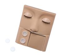 Beauty7 Tête de Mannequin 3 en 1 Paupières Remplaçable Pour Pratique Extensions de Cils Entrainement en Silicone Eyelash Exercice Formation Maquillage