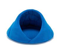 beautyhe Coussin pour Chien Pliable Semi-Fermé Loger Niche Chien IntéRieur Chaud Cotonel Mode Lit Chien pour Sommeil Profond Les Chats Chatons Chiots Petits Chiens Blue,Large