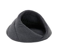 beautyhe Coussin pour Chien Pliable Semi-Fermé Loger Niche Chien IntéRieur Chaud Cotonel Mode Lit Chien pour Sommeil Profond Les Chats Chatons Chiots Petits Chiens Gray,Small