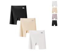 Beautykomi/Dotted Xin Sous-vêtement en soie glacée pour femme Taille haute Contrôle du ventre Culotte lifting des hanches en soie glacée, 3 pièces, XL