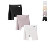 Beautykomi/Dotted Xin Sous-vêtement en soie glacée pour femme Taille haute Contrôle du ventre Culotte lifting des hanches en soie glacée, 3 pièces - I, 3XL